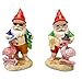 CAS Set of 2 Gnomes on Vacation with Flamingos Tropical Party Garden Statues