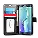 J&D Case Compatible for Galaxy S6 Edge Plus Case, [Wallet Stand] [Slim Fit] Heavy Duty Protective Shockproof Flip Wallet Case for Samsung Galaxy S6 Edge Plus Wallet Case - [Not for Galaxy S6/S6 Edge]