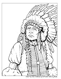 Color My Cover Notebook (Native American Cheif): Therapeutic notebook inspired by Native American In by ZenMaster Coloring Books