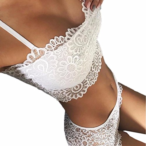 DongDong Hot Sale! Lady Sexy Lingerie Corset Lace Push up Top Bra+Pants Set Sleepwear - Thumbnail 3