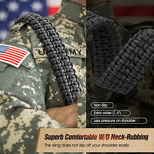 SOMA QD Sling with QD Sling Swivel Mounts, 2 Point Paracord Rifle Sling