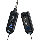MOOER U10 Wireless Guitar System, UHF Wireless Guitar Transmitter Receiver | Low Interference with 4 Channels for Electric Musical Instruments Guitar Bass Amp