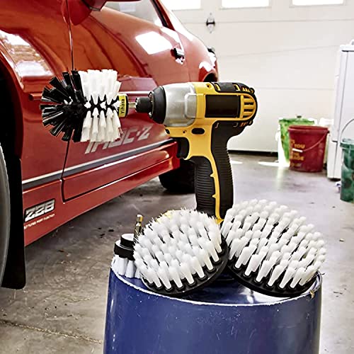 YIHATA 4 Pack Drill Brush Attachment Set, All Purpose Power Scrubber