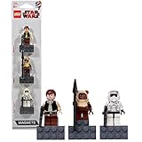 LEGO Star Wars Magnetic Minifigure Set: HAN SOLO w/Blaster, PAPLOO w/Spear and SCOUT TROOPER w/Blaster