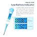Easy@Home Digital Basal Thermometer with Large Blue Backlight LCD Display, 1/100th of a Degree High Precision and Memory Recall, for Ovulation Tracking and Natural Family Planning,EBT-100