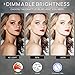 LED Ring Light with Stand, Table Top Halo Light Ring, Live Video Lighting Kit Bi-Color Dimmable CRI 90+ Adjustable w/Phone Holder, YouTube Studio Makeup (14 Inch)