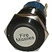 Etopars 12V Car Blue LED Light Momentary Fire Missiles Push Button Metal Toggle Switch 19mm