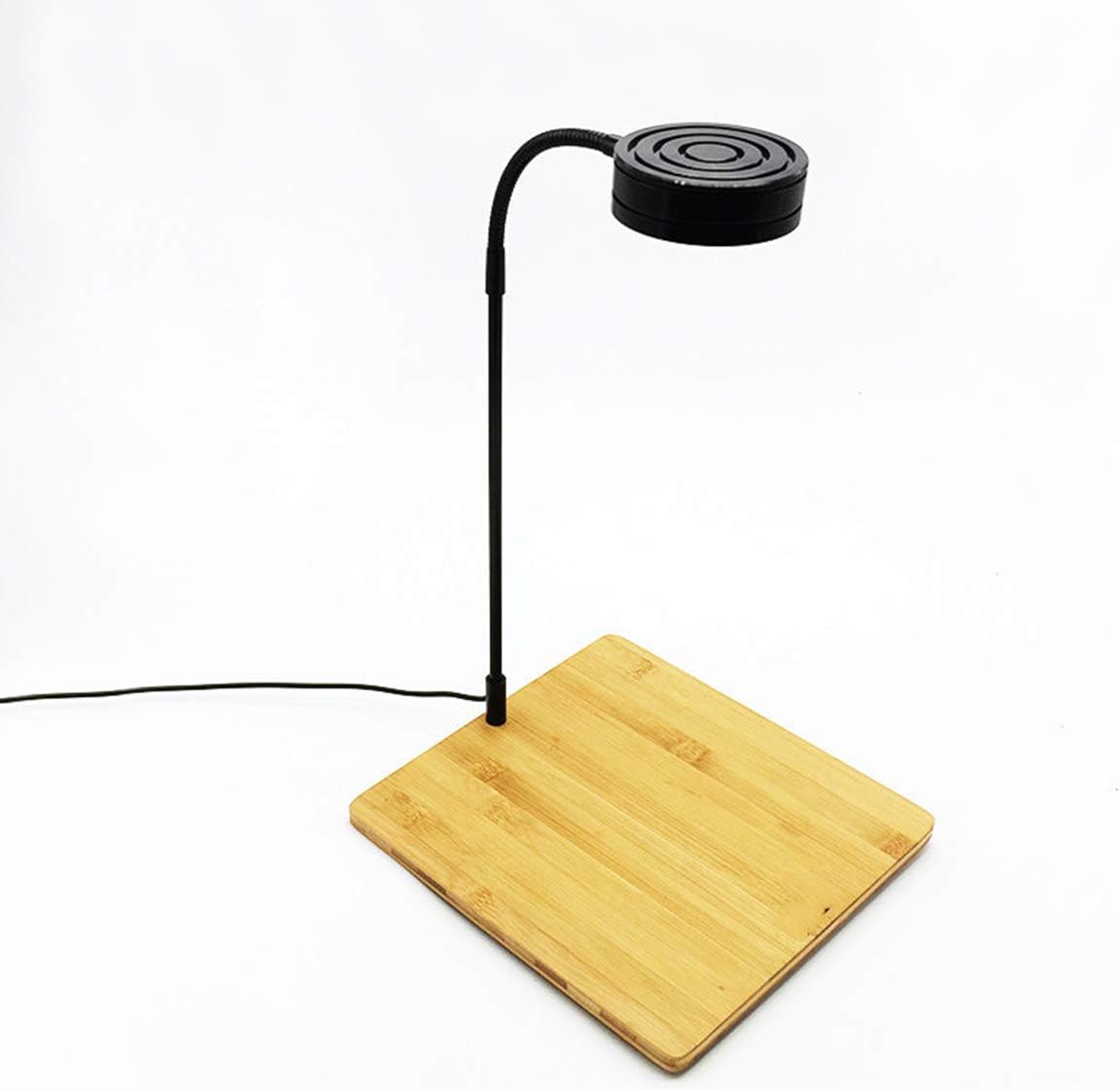 LXQIYLED Aquarium Lights, Bamboo Board with Planted Tank Clip Lights, Super Bright Gooseneck, 5W, 22cm*23cm, Black
