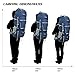 MOUNTAINTOP 70L Internal Frame Backpack Camping Backpacking Hiking Backpack for Men Women with Rain Cover,Sapphire Blue