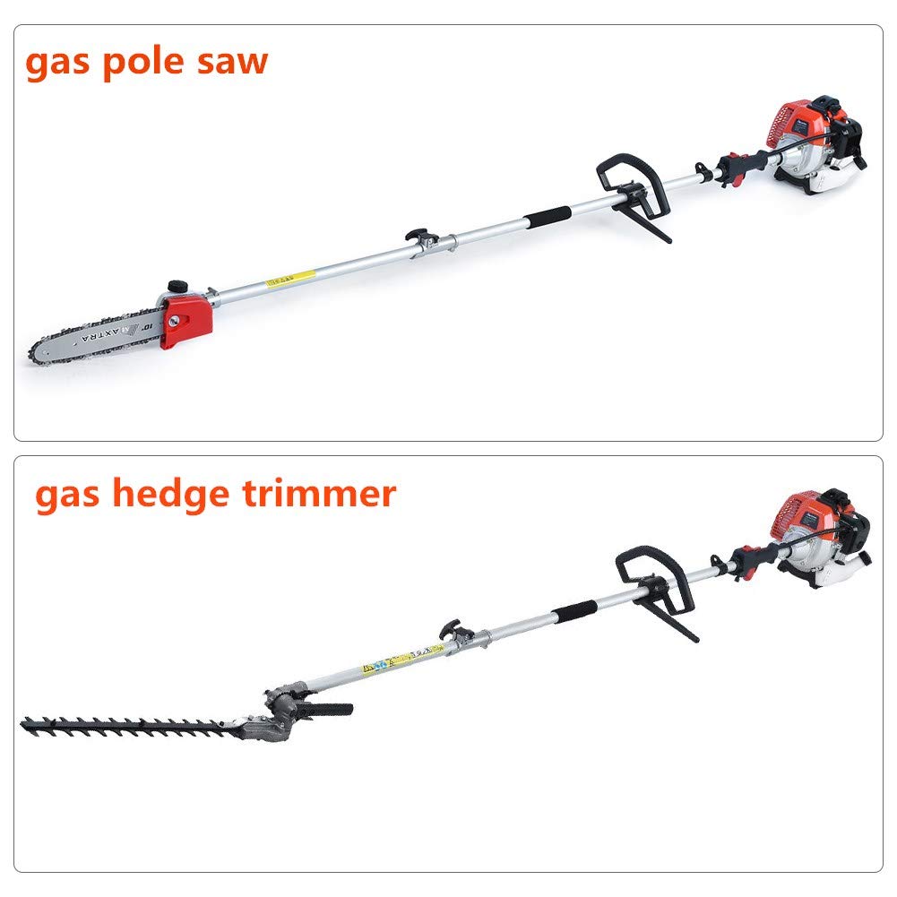 Gas Pole Saw 16 Feet Reach for Tree Trimming, MAXTRA Cordless Gas Pole