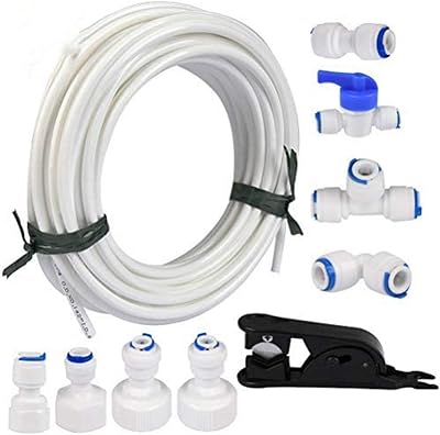 Queta 20m 1/4" Water Pipe Fridge Connector Kit for Double Door Refrigerators