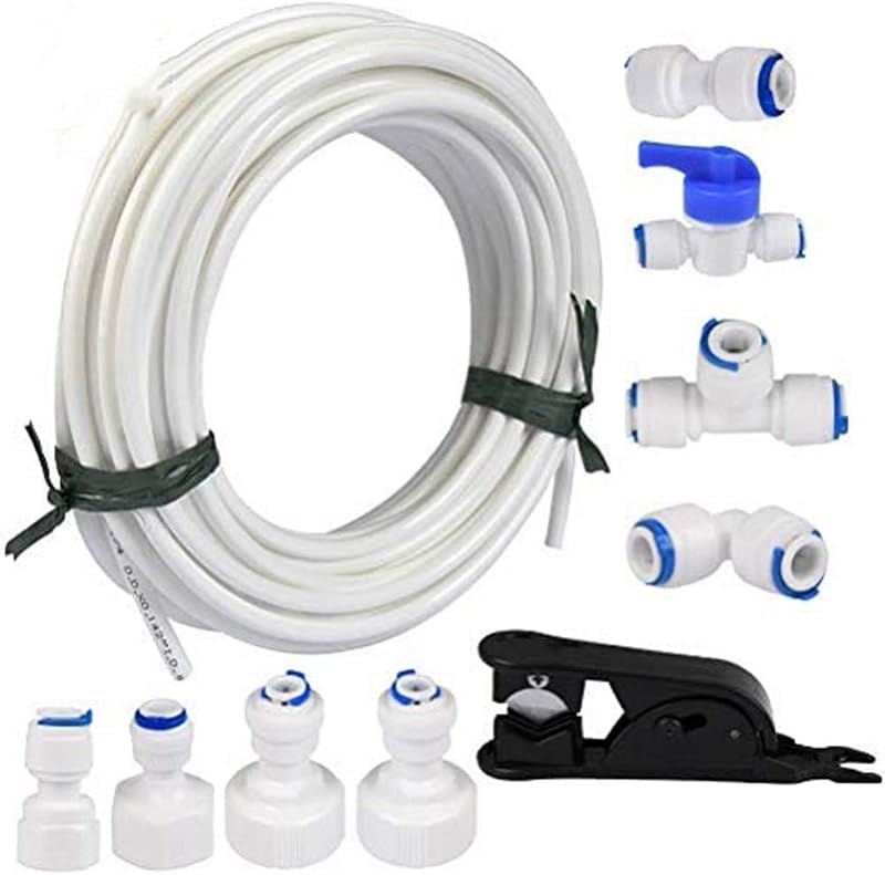 Queta 20m 1/4" Water Pipe Fridge Connector Kit for Double Door Refrigerators