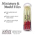 The Army Painter, Miniature and Model Files, Set of 3, Round, Diamond & Flat File and Triangle Metal File for Plastic, Resin and Metal for Role Play, Model Painting