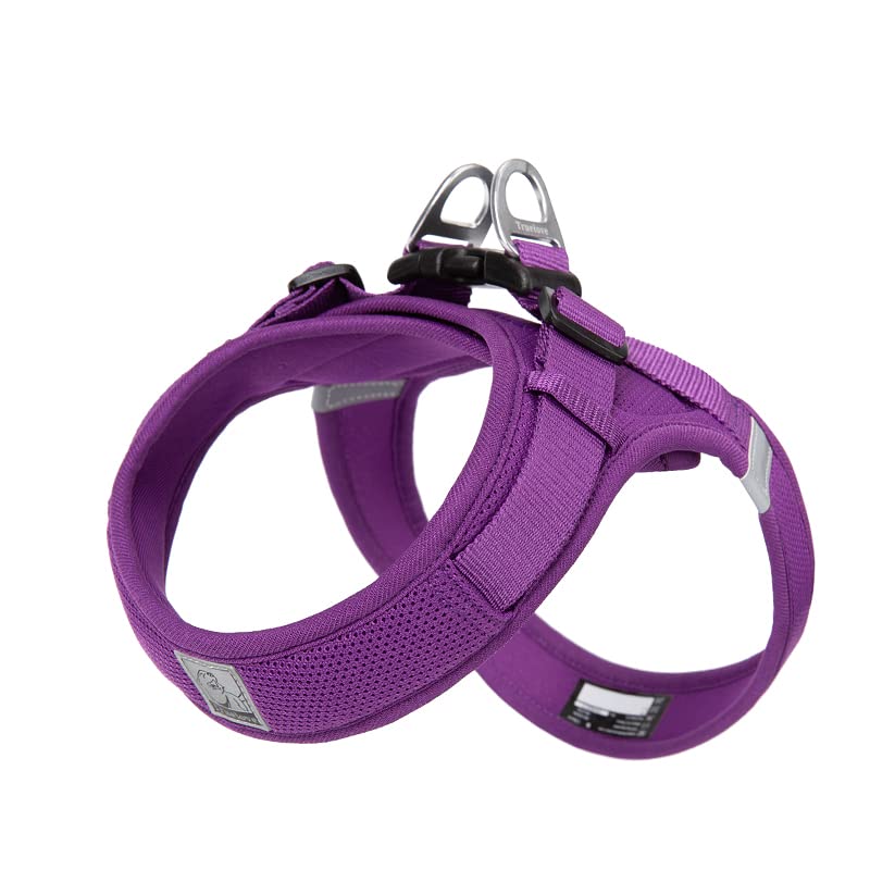 WINHYEPET Truelove Dog Harness Soft Mesh Reflective Breathable Step-In Dog Harness,Easy Adjustment Harness with Safety Buckle for Extra Small and Small Dogs, Vest Harness TLH3013(Purple,M)