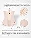 YIANNA Women's Latex Sports Waist Trainer Long Torso Waist Cincher 3 Hook Rows, Size L (Beige)