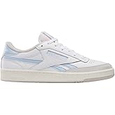 Reebok Unisex Club C Revenge Vintage Sneaker, White/Y2k Blue/Hazy Grey, 9 Women/ 7.5 Men