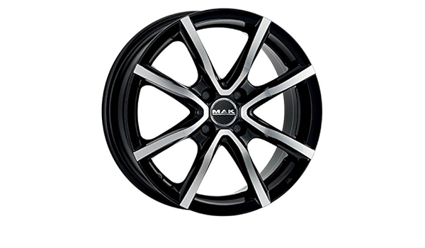 MAK Milano Negro mecanizado cara 6,5 x 16 ET25 4 X 108 Hub ...