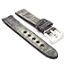 StrapsCo Thick Distressed Vintage Leather Watch Band w/ Pre-V Buckle