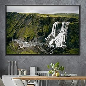 signwin Framed Canvas Wall Art Mountainfalls Group Multicolor...