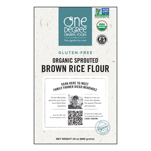 One Degree Flour-Brown Rice Sprtd Om 24oz