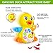 Jogotoll Dancing Duck Baby Toys, Musical Duck Light Walking Singing Educational Gift for Infant Toddlers Girls Boys Kids Yellow