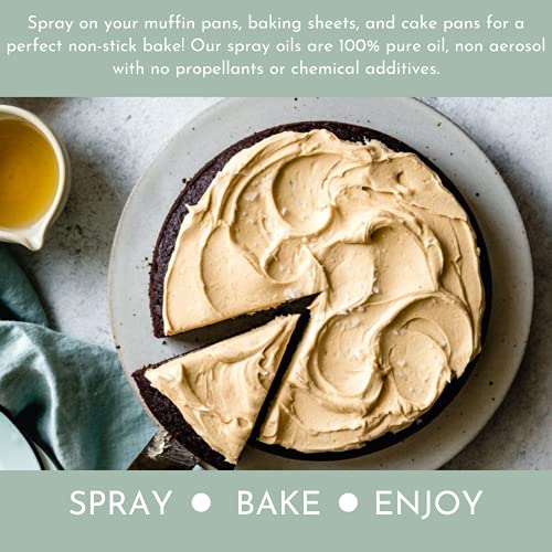 LA TOURANGELLE, ALL PURPOSE BAKING SPRAY, GLUTEN-FREE, NON-STICK, CHEMICAL FREE AND PROPELLANT FREE, EXPELLER-PRESSED COOKING SPRAY OIL, 5 FL OZ