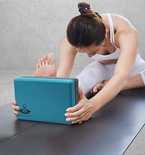 Heathyoga-Yoga-Block-2-Pack-and-Yoga-Strap-Set-High-Density-EVA-Foam-Block-to-Support-and-Improve-Poses-and-Flexibility