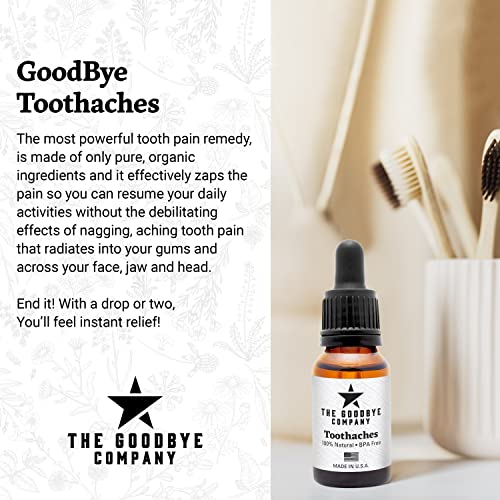 Goodbye Toothaches Tooth Ache Pain Relief with Clove Bud Oil