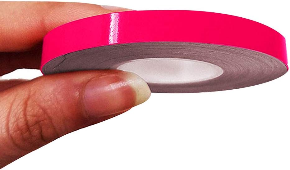 4R Quattroerre.it 10490 Trim Stripes Adhesive Strips for Cars Neon Fuchsia, 7 mm x 10 mt, Pink, 7 mm x 10 mètres
