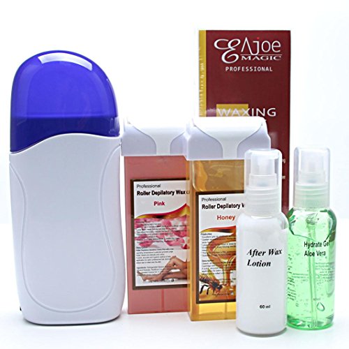 Summer Hot Sale! AMA(TM) Roll On Cartridge Depilatory Heater Wax Waxing Paper Strips Kit Hair Removal Set (Multicolor)
