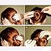 Hisight Black Spiral Hair Pin DIY Hair Style Sleek and Compact Alloy Construction Fluffy Screw Hair Pins - 15 Boxs (Postcard box)