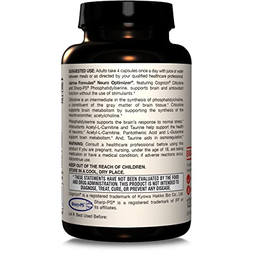 Jarrow Formulas Neuro Optimizer With 7 Neuronutrient Ingredients