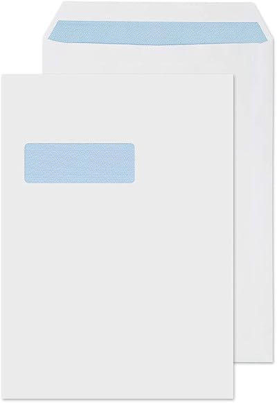 Blake Purely Everyday C4 324x229mm 100gsm Pocket Self Seal Window Envelopes 250