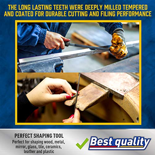 image for Amartisan 20Pcs Premium File Set with Carry Case, High Carbon Steel Fi