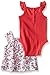 Calvin Klein Baby-Girls Printed Top with Solid Body and Black Shorts, Multi, 12 Months