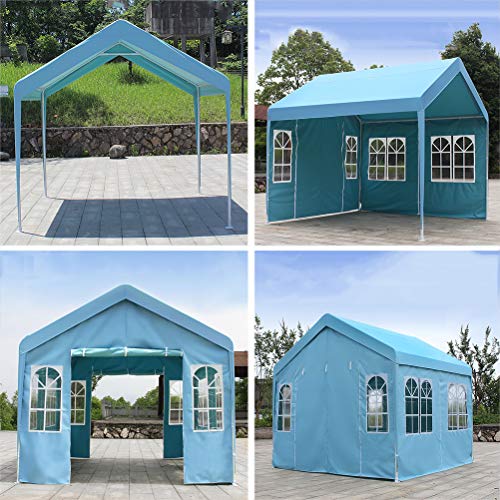 Zhyaj Faltbarer Pavillon 3 X 3 Aufklappbarer Pavillon Mit 4 Seiten - 100% Wasserdicht Und UV-Beständig - Hochwertiges… – Bild 4