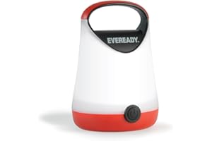 Eveready LED Camping Lantern, Bright Battery Powered Lantern, Water Resistant Hurricane Supplies, 100 Hour Run-time, Pack of 