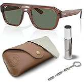 Ray-Ban RB4397 CORRIGAN BIO-BASED Square-Round Shaped Sunglasses for Men & Women with Official RAYBAN Eyewear Kit