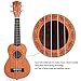 Soprano Ukulele Mahogany Wooden 21 Inch for Kids Beginner with Uke Gig Bag Strap Picks Capo Nylon String