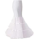 VanRose Women's Ankle Length Petticoat Bridal Wedding Slip Hoopless Crinoline Underskirt
