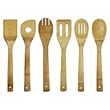 Oceanstar Bamboo Cooking Utensil Set, 6-Piece