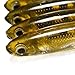 Dr.Fish Paddle Tail Swimbaits, Soft Lures for Bass Fishing, Soft Baits Swim Shad Bait Minnow Lures Drop Shot Fishing Lures Plastic Crappie Baits, 2.7 Inches Pumpkin Seed