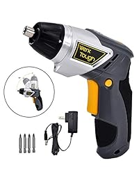 Werktough S010 S008 S001 - Destornillador inalámbrico (batería de iones de litio, conector USB, taladro recargable para el hogar buzo con luz LED)