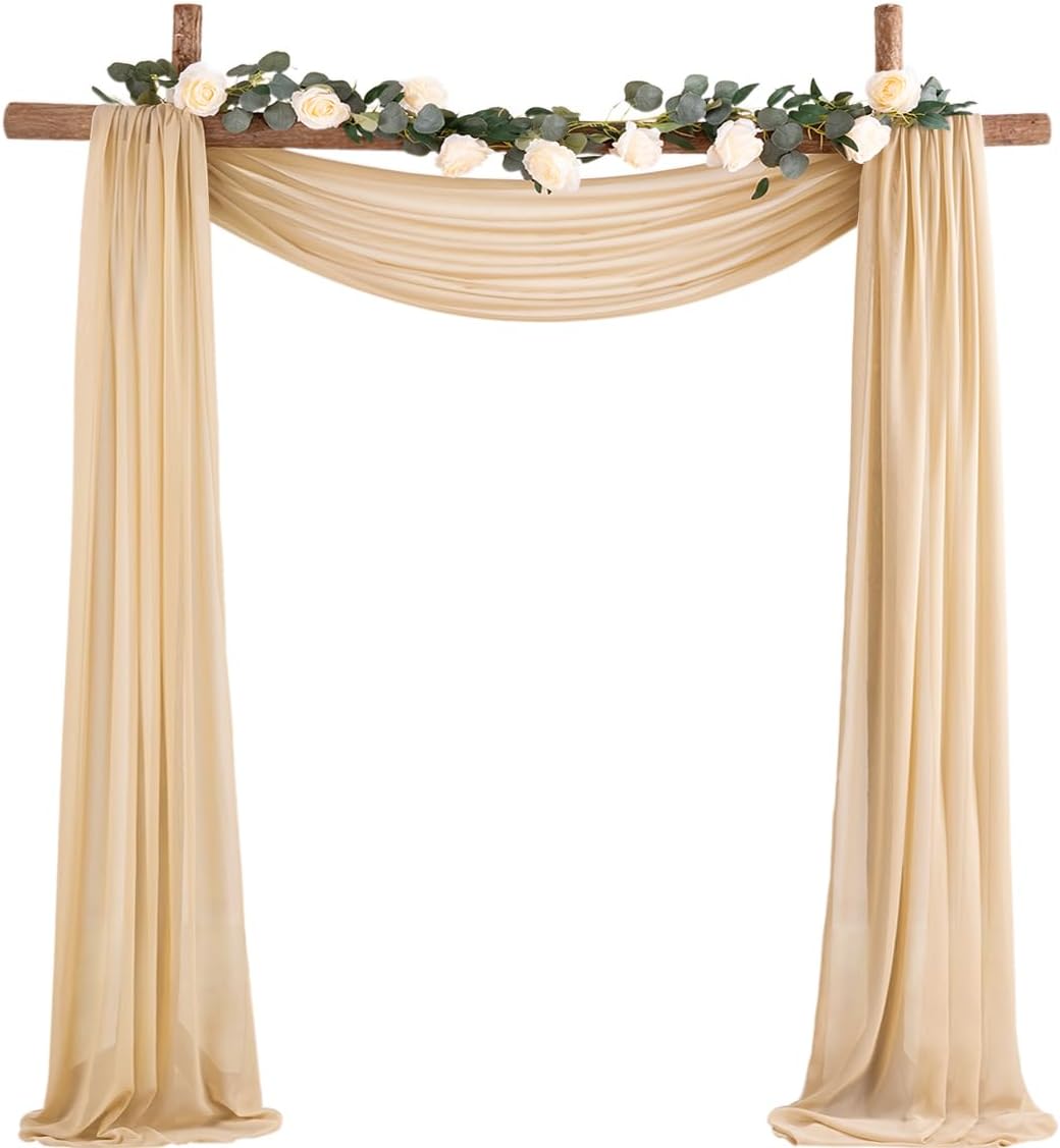 Window Treatments - Socomi Wedding Arch Draping Fabric 1 Panel 29