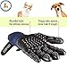 Pet Deshedding Glove Grooming Gloves Hair Brush Remover Mitt-Enhanced Pet Ninja Gloves Five Finger Design Comb Glove-Perfect for Cats Dogs Horses with Long & Short Fur Shedding, Bathing, Massaging.