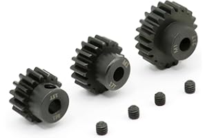 Mesimsple 45# Steel 15T 17T 21T Pinion Gear Set for Arrma 1/7 Felony Infraction Fireteam Mojave 6S BLX 1/8 Typhon Outcast Kraton Notorious Upgrades Part