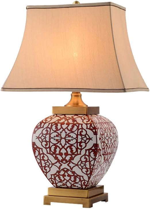 Modern Chinese Ceramic Table Lamp Villa Living Room Large Table Lamp Model Room Decoration Bedside Lamp Amazon Co Uk Lighting