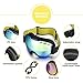 Jogoo Ski Goggles for Snowboard and Snowmobile,Interchangeable Lens and Magnetic Detachable Foam,UV400 Protection and Anti-Fog Design OTG Snow Goggles for Men Women Youth & Unisex