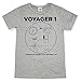 Hank Player U.S.A. NASA Voyager 1 Men's T-Shirt (XL, Heather Grey)