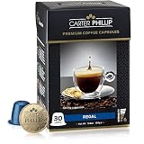 Espresso Capsules Compatible with Nespresso OriginalLine - 30 Espresso Pods by CARTER PHILLIP Premium Coffee - Fits Original Line Nespresso Capsules Machine - Delicious Alternative to Nespresso Pods
